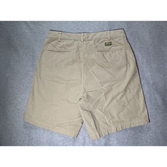 Orvis Chino Shorts Mens W34 Beige Khaki Golf Hiking Fishing Slash Pockets Tan - Picture 10 of 12